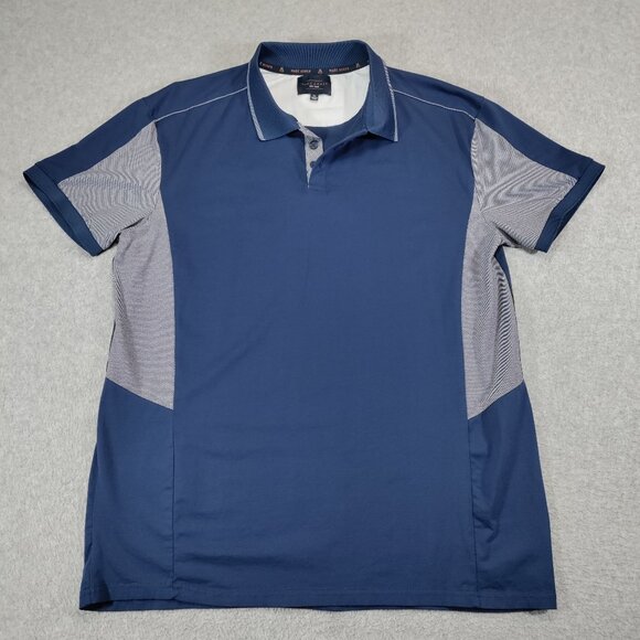 Marc Asher Other - Marc Asher Polo Shirt Mens XL (runs small) Blue Stretch Cotton Preppy Casual